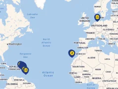 Mapa plavby