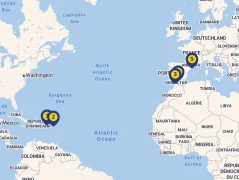 Mapa plavby