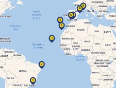 Mapa plavby