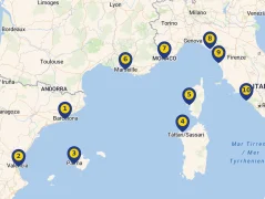 Mapa plavby