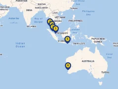 Mapa plavby