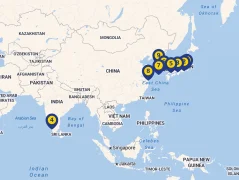 Mapa plavby