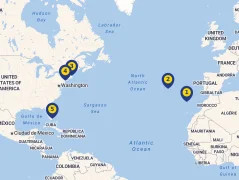 Mapa plavby