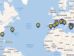 Mapa plavby