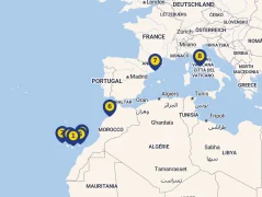 Mapa plavby