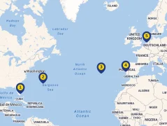 Mapa plavby