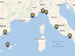 Mapa plavby