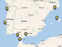 Mapa plavby